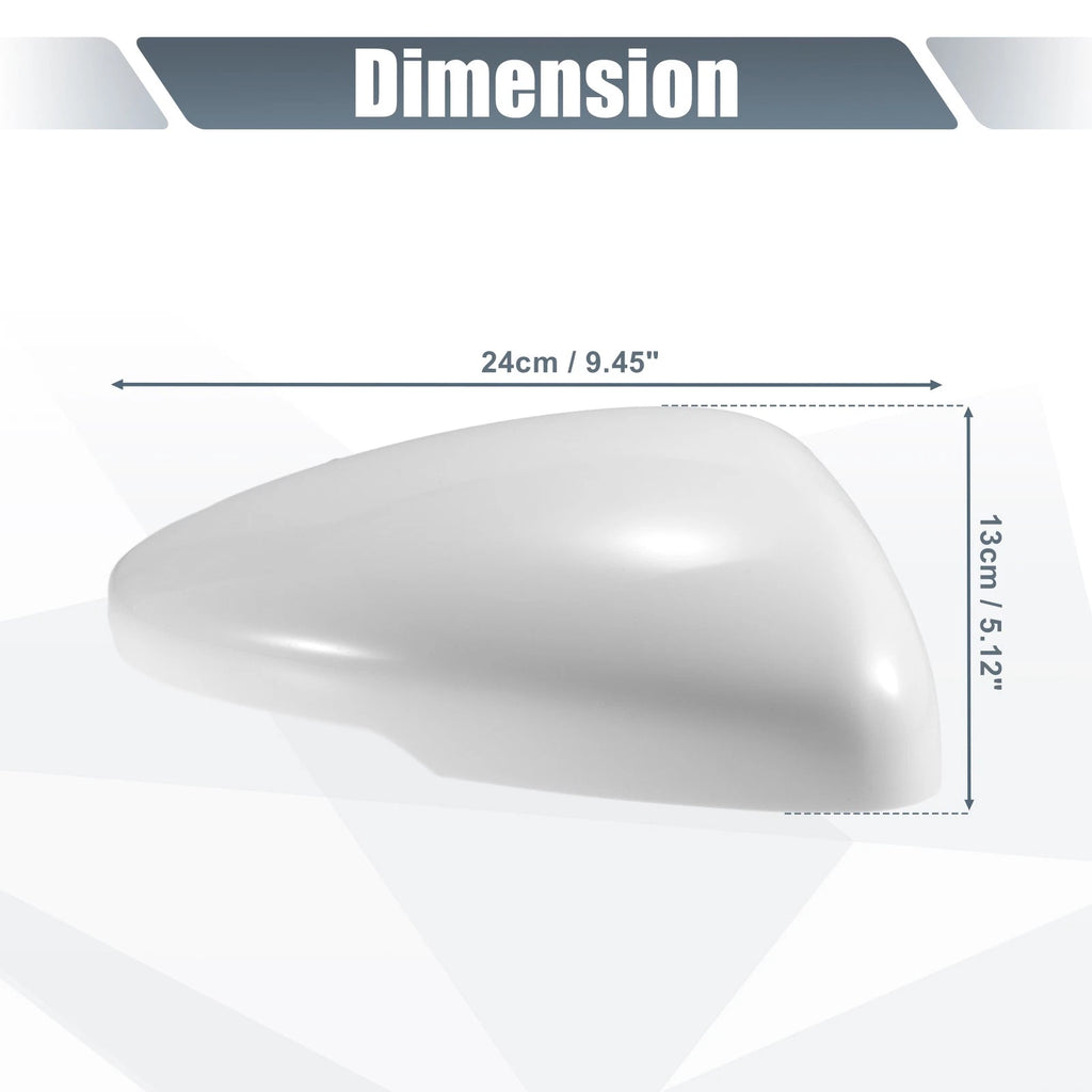 Right Side Mirror Cover Cap for Honda Accord (2018–2020) - White