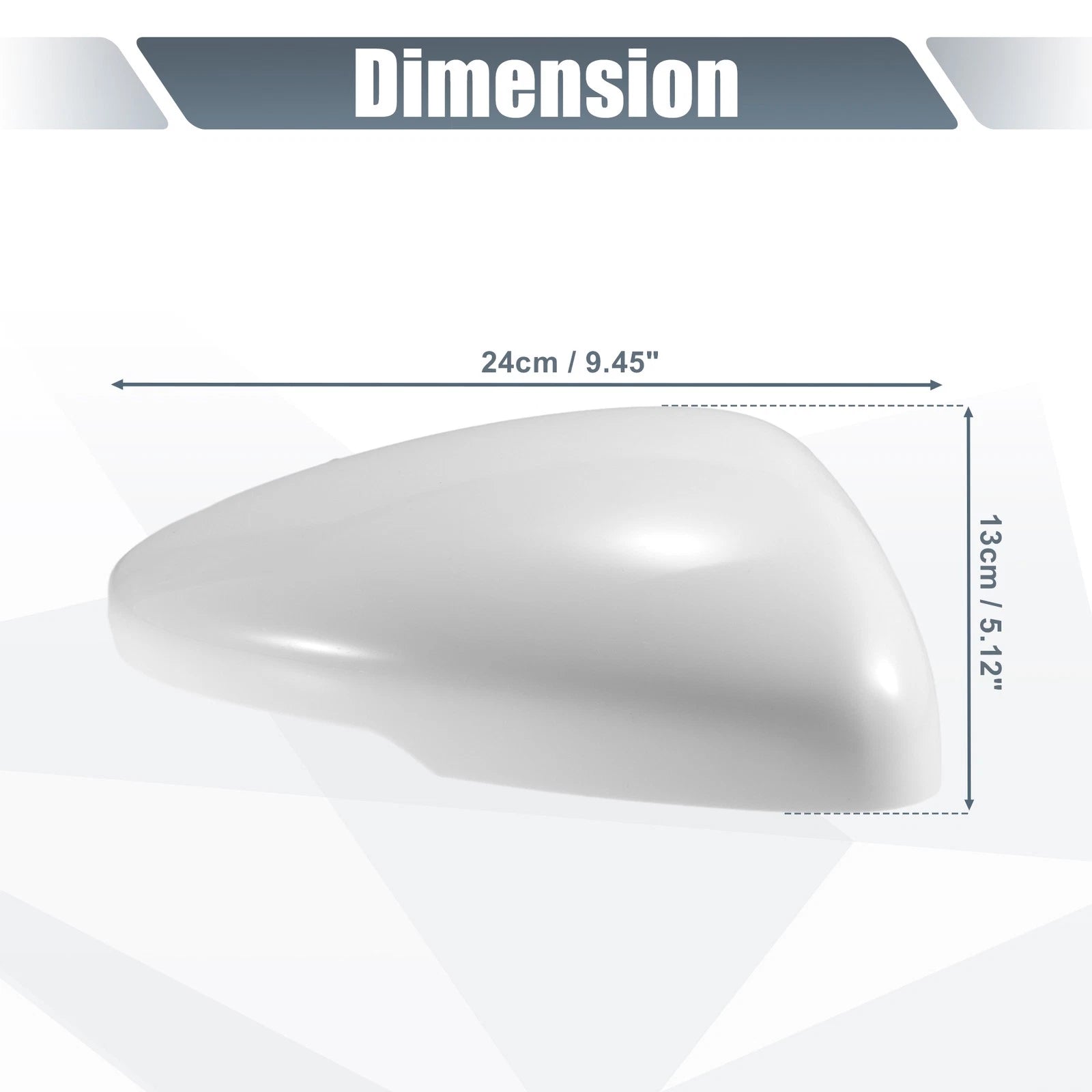 Right Side Mirror Cover Cap for Honda Accord (2018–2020) - White