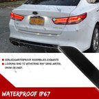 2X Smoked Lens Rear Bumper Reflector Lights for Kia Optima (2016–2018)