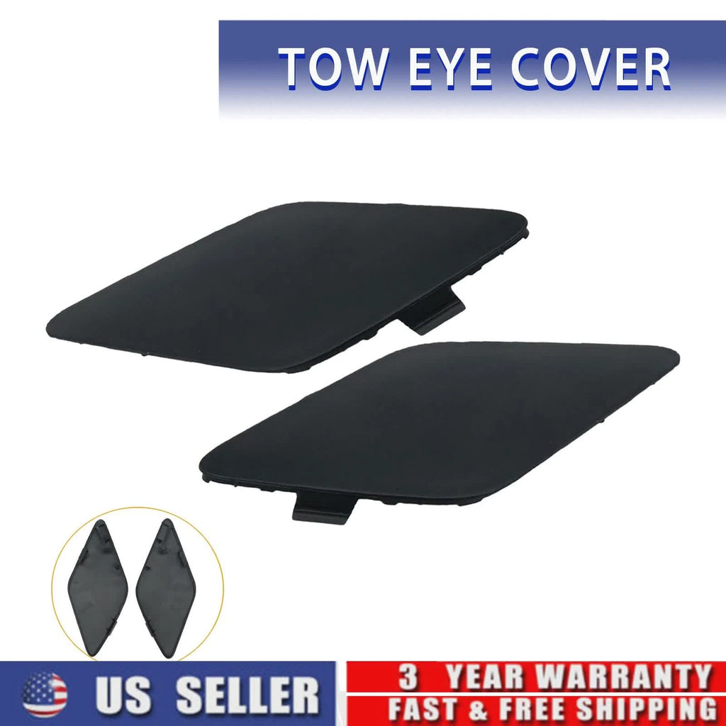 Set of 2 Front Bumper Tow Hook Eye Cap Covers for Toyota Prius Prime (2017–2020)