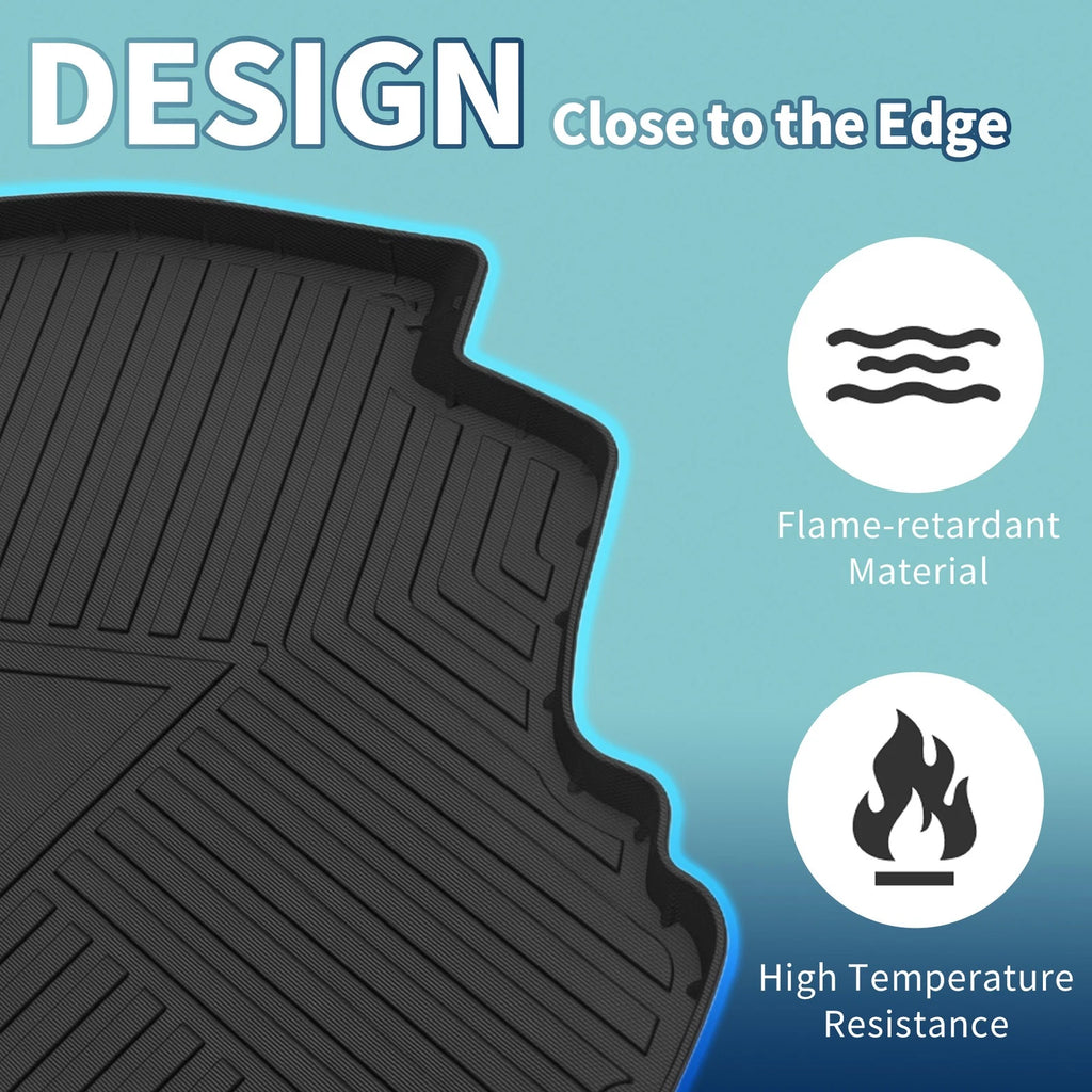 Flat Face Cargo Liner Rear Trunk Mat for Toyota Corolla (2014–2019) TPE