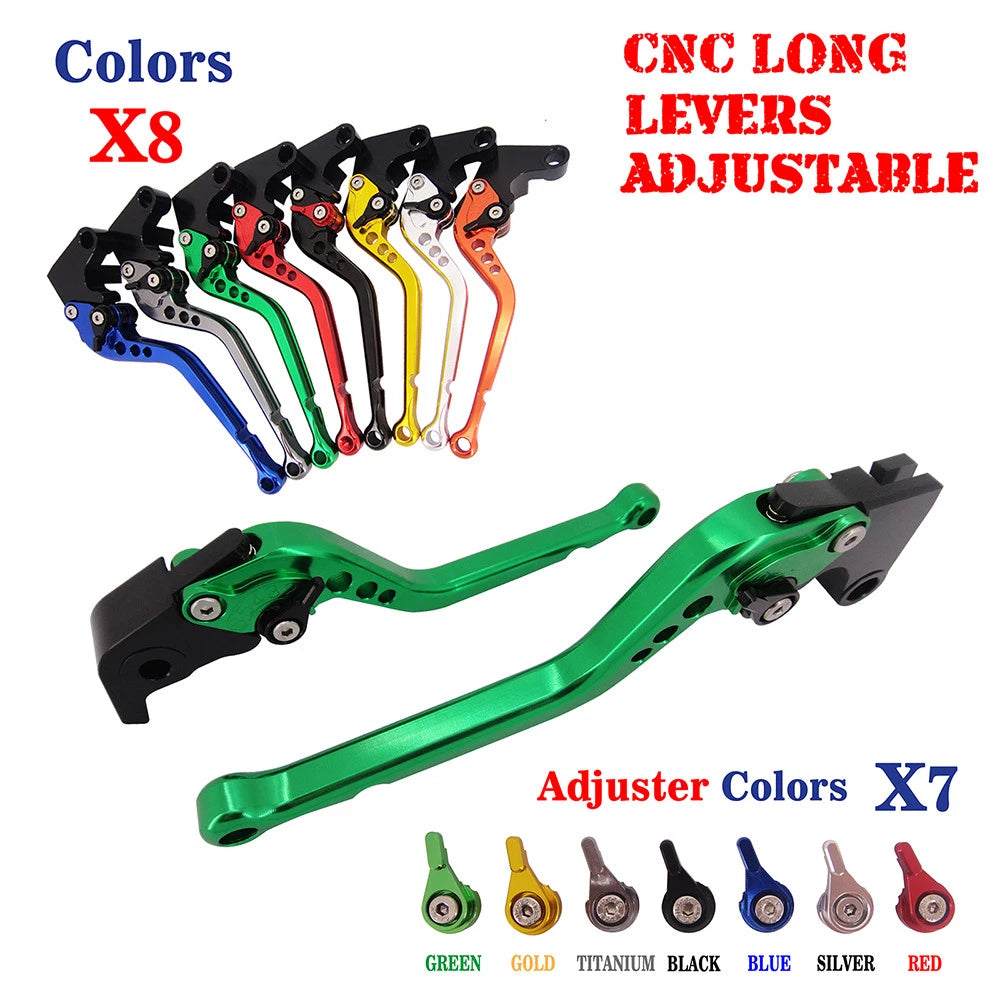 Short Long Brake Clutch Levers for Kawasaki ZX-6R ZX-9R ZX-10R ZX-12R (1995–2020)