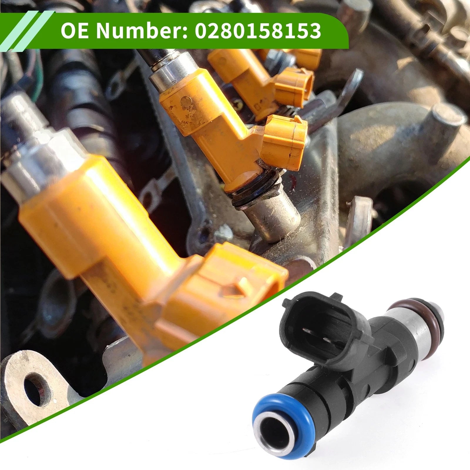 1 Pc Fuel Injector No.0280158153 for Mazda 6 (2002–2007)