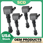 Set of 4 Ignition Coils for Volvo XC40 XC60 XC90 S60 S90 V60 V90 2.0L L4 UF756