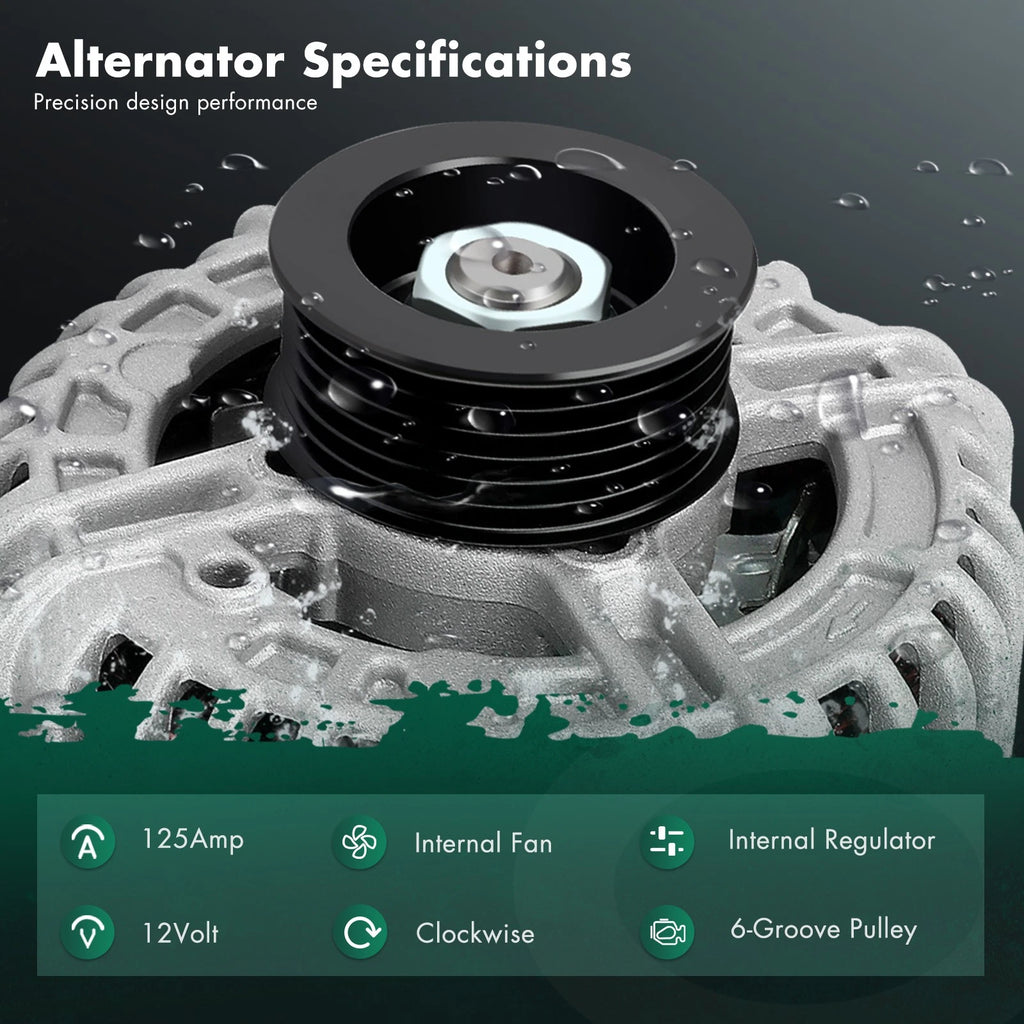 Alternator for Chevy Impala, Monte Carlo (2006–2011) 3.5L 3.9L