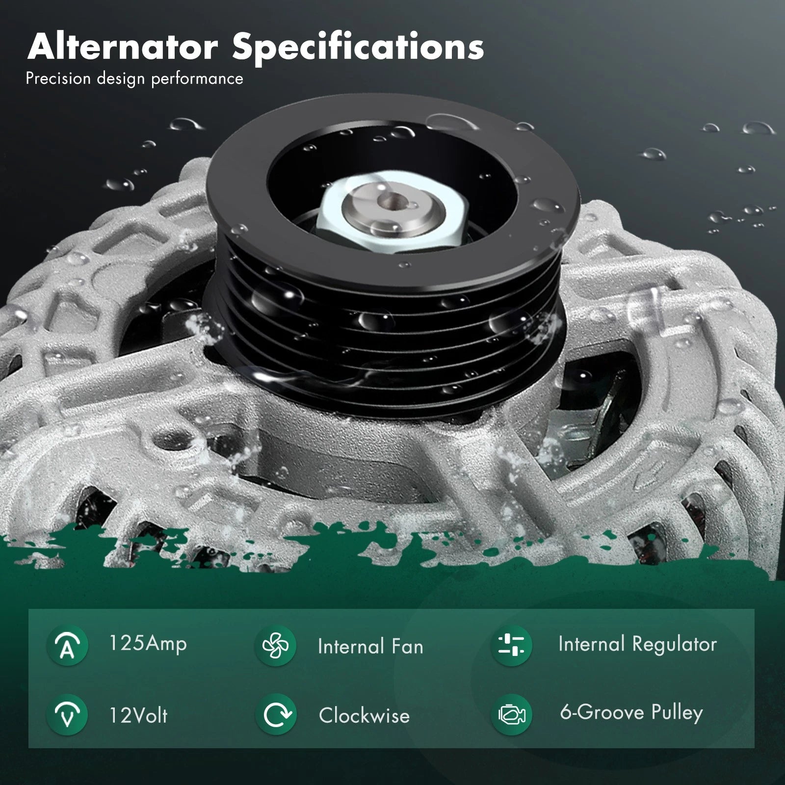 Alternator for Chevy Impala, Monte Carlo (2006–2011) 3.5L 3.9L