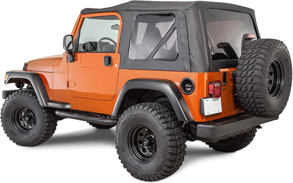Premium Rear Soft Top + Upper Skins Set of 4 for Jeep Wrangler TJ (1997–2006)
