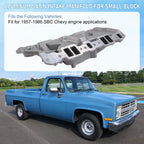 Dual Plane Intake Manifold for SBC Small Block Chevy 350 400 (1956–1986)