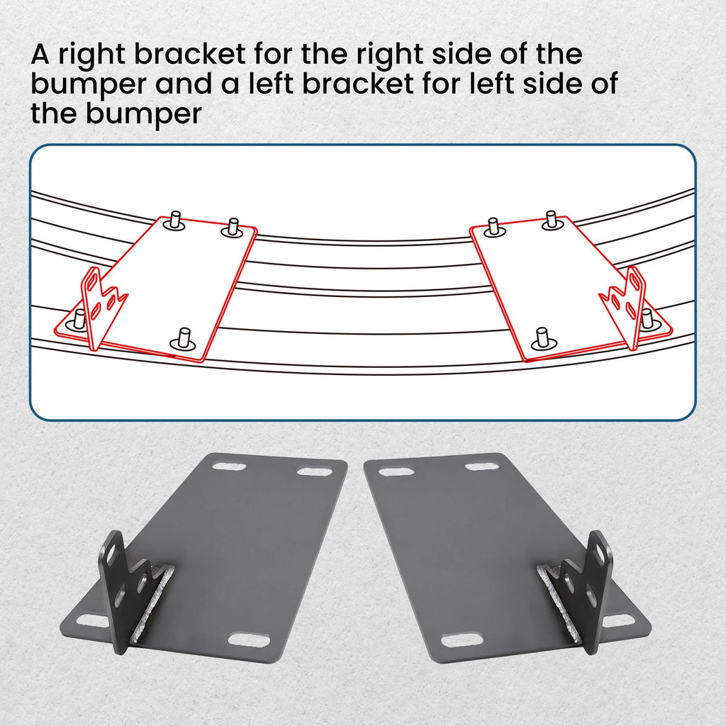 Front Bumper Conversion Brackets for Dodge Ram 1500 (2009–2018)