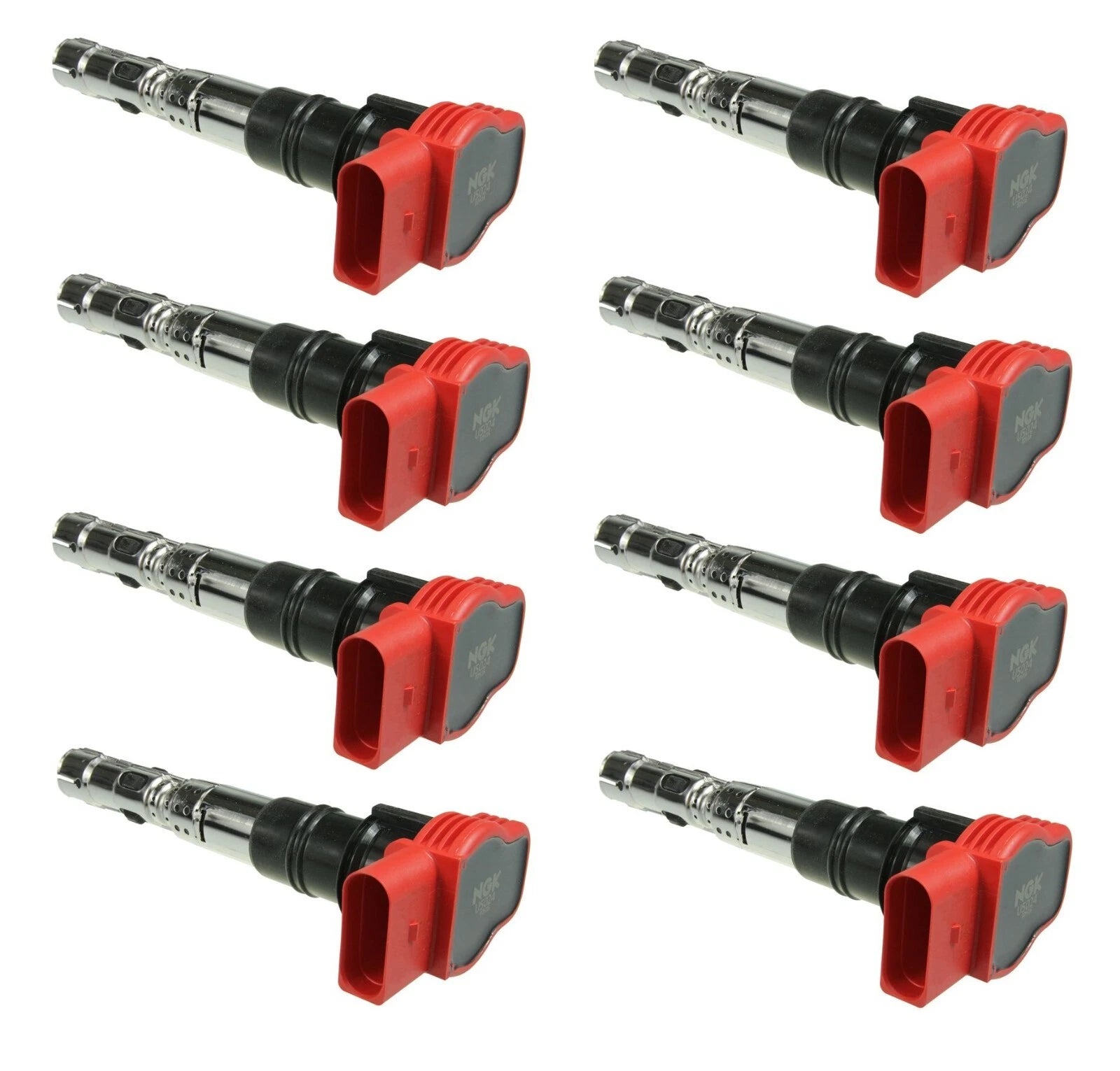 Set of 8 NGK Direct Ignition Coils for Audi S4, Volkswagen Touareg (2002–2006)