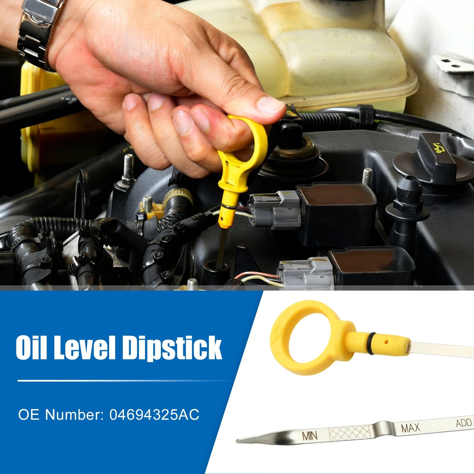 Engine Oil Level Indicator Dipstick for Chrysler Town & Country (No. 04694325AC)