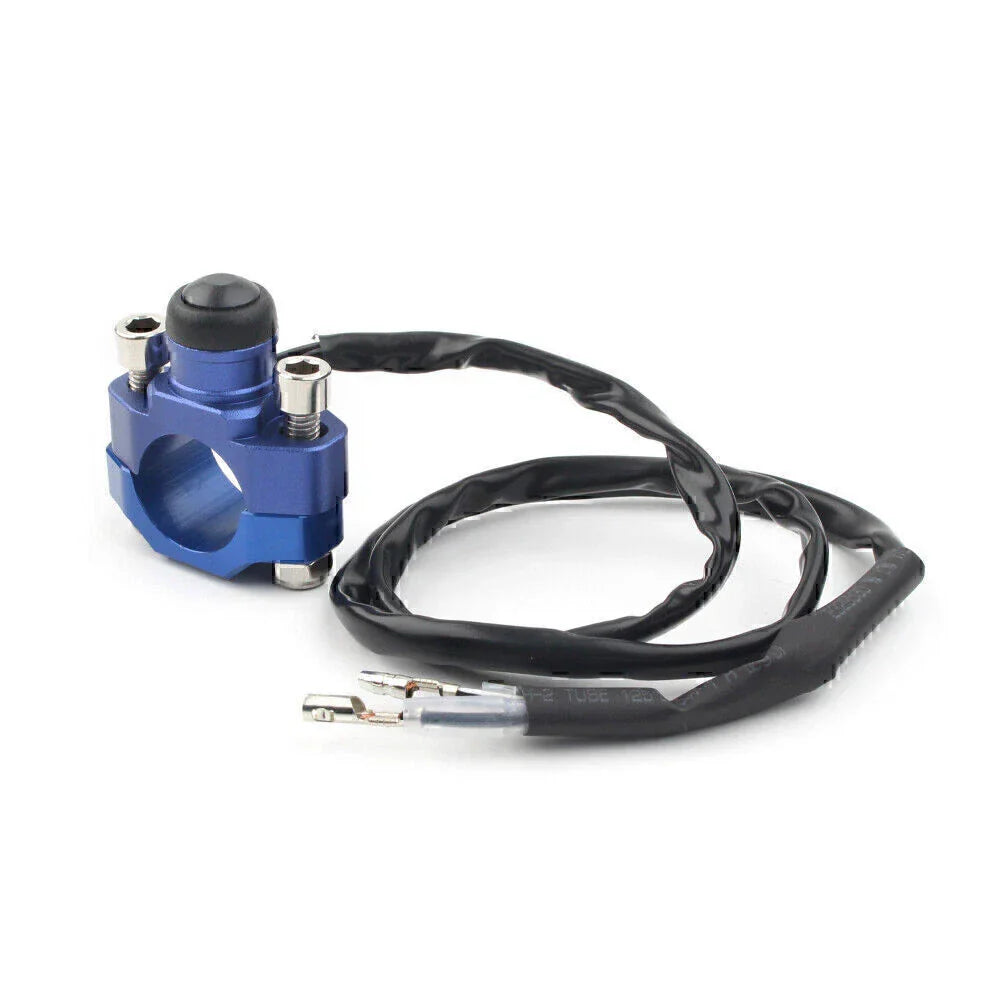 Rotating Bar Clamp Start Stop Kill Switch Button for 7/8" Handlebar