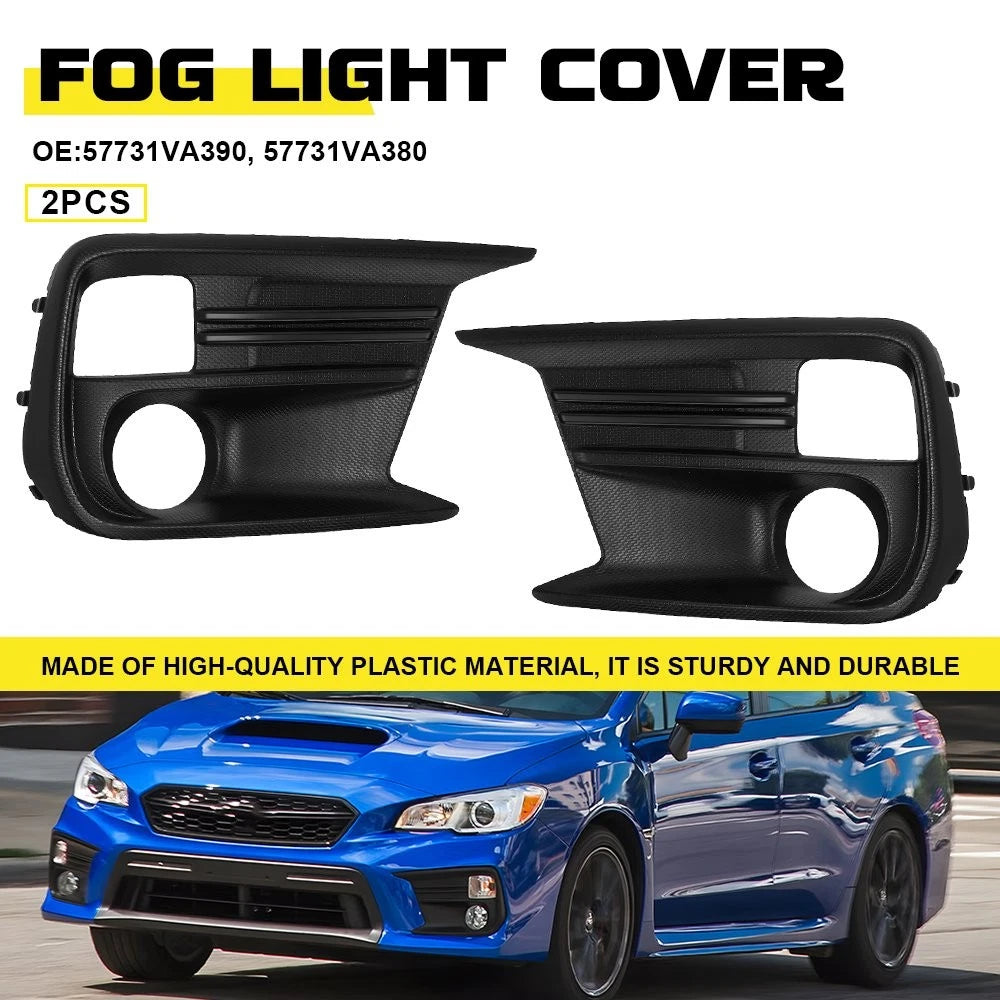 2X Fog Light Covers Bezel Grill 2 Holes for Subaru WRX (2018–2021)