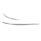 Replacement Chrome Plastic Driver Side Front Bumper Cover Molding for Honda