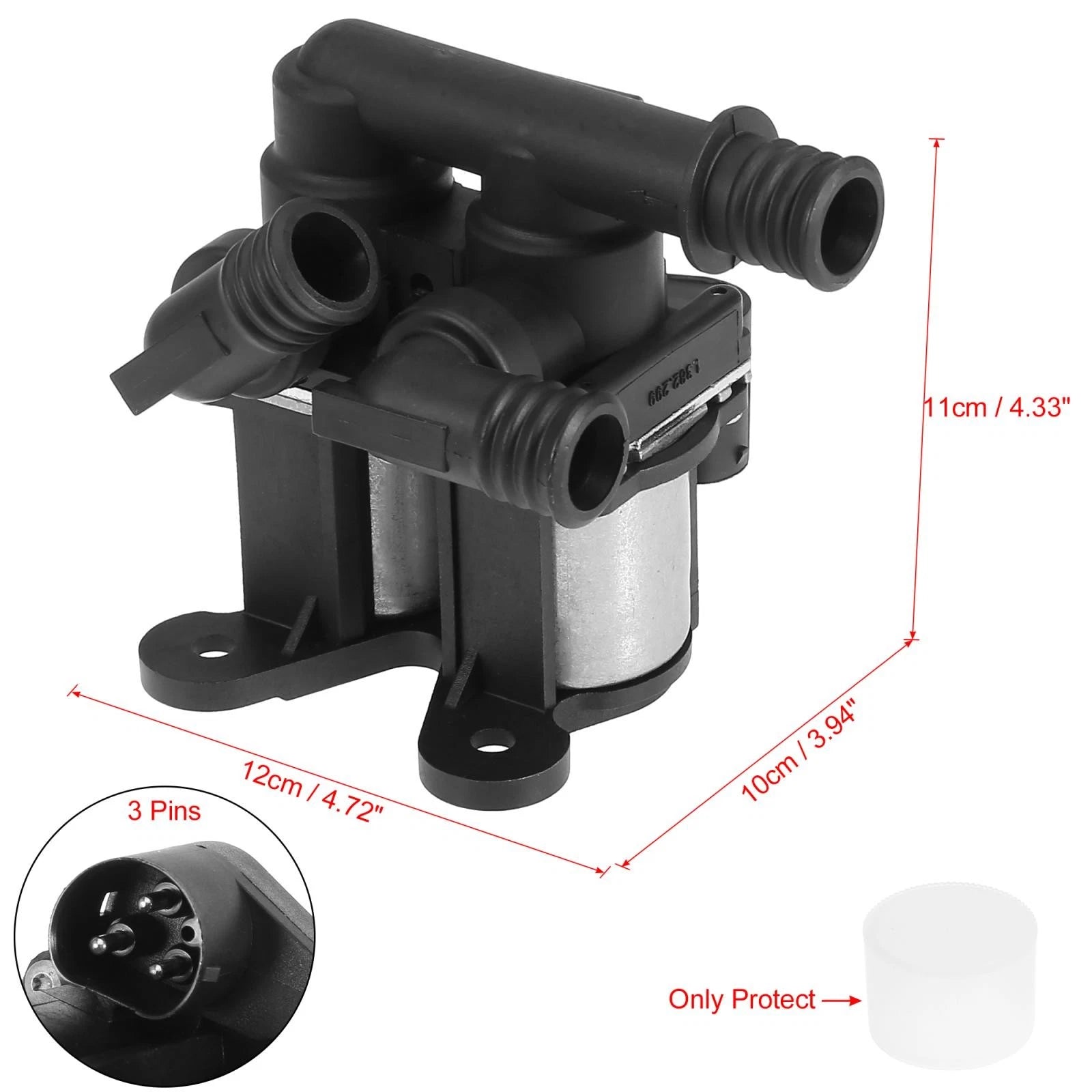 Heater Control Valve Solenoid 64118391417 64111388619 for BMW 525i (1989–1995)