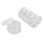 5 Layer Stackable Round Container for Beads Buttons & Watch Parts