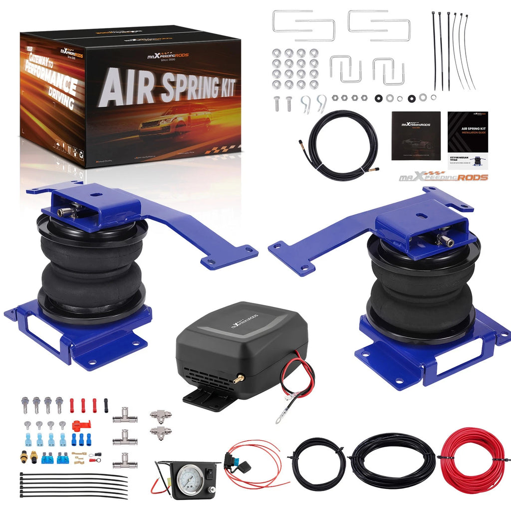 Air Spring Kit with Compressor for Nissan Titan PRO-4X (2017–2024)