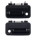 Door Handle Outer Set of 2 Black Front Left+Right for Suzuki Swift (1989–1999)