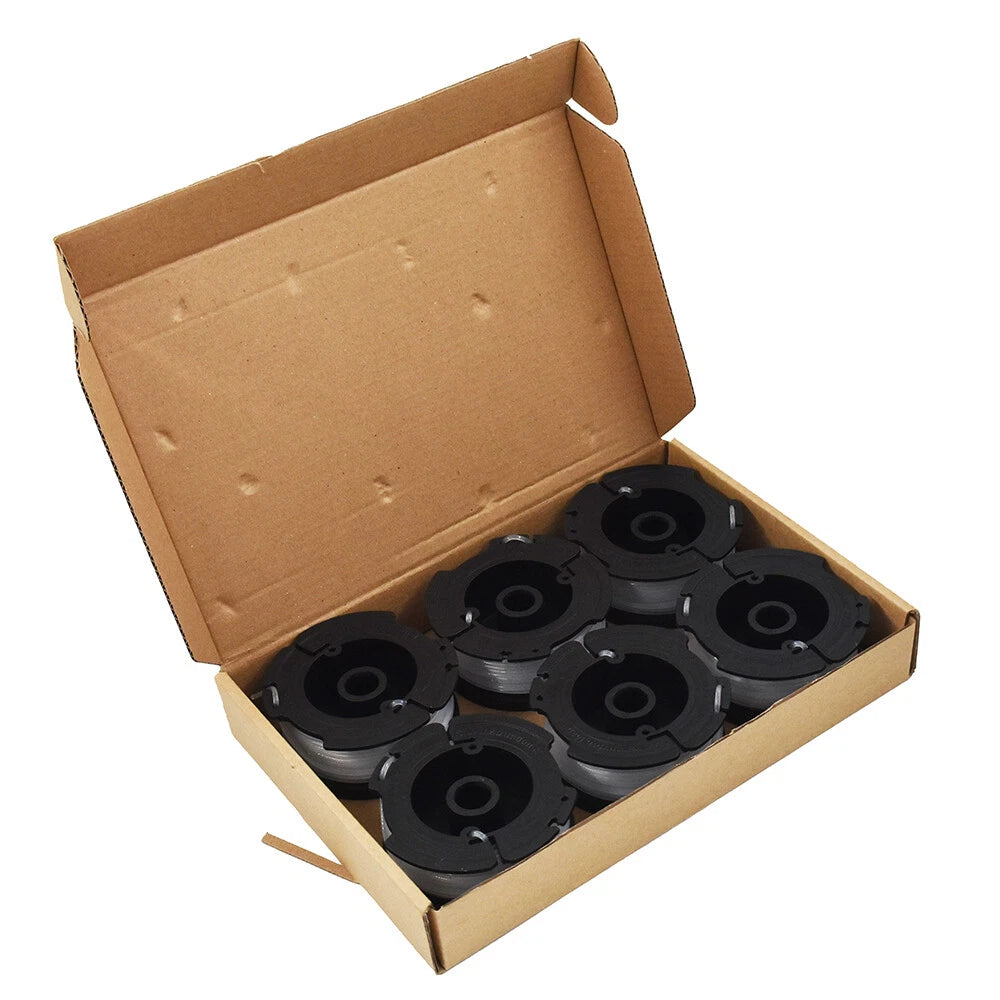 6X Replacement Trimmer Spool for BLACK+DECKER AF-100-3ZP (30ft .065")