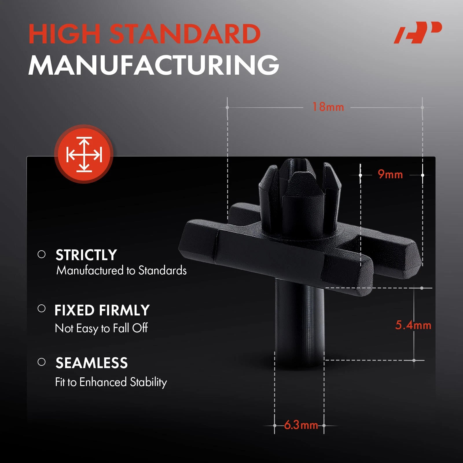20x Nylon Body Side Moulding Retainer Clips for BMW