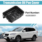 Set of 1 Oil Pan Cover for Hyundai Santa Fe (2013–2018) No. 452803B851 Plastic Black