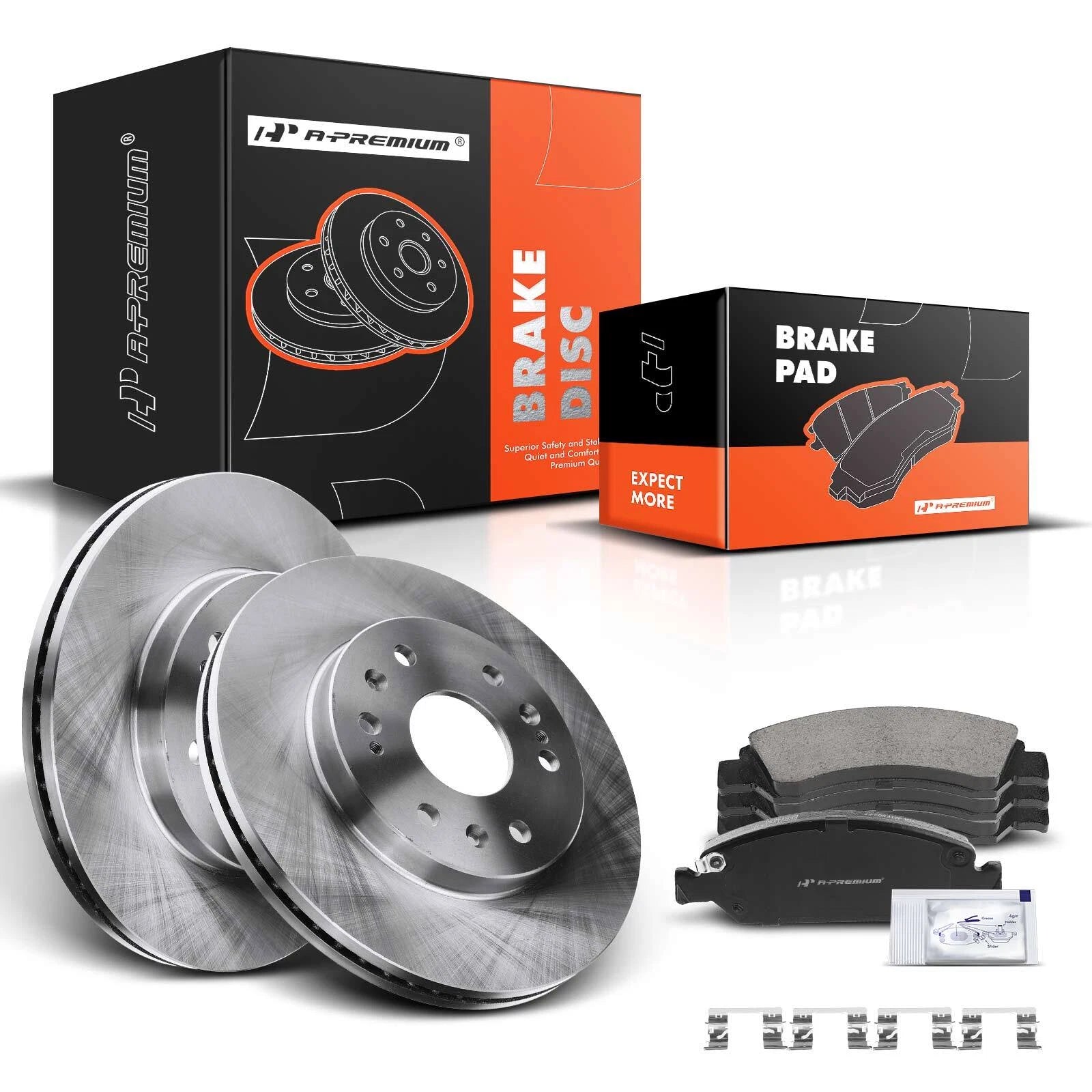 Front Disc Brake Rotors & Ceramic Pads for Chevy Silverado 1500 (2005–2018)
