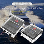 Marine Electrical Panel 12V Toggle Switch for Boats (12cm Depth, 22.5cm Height, 23.5cm Width)