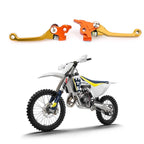 Gold Brake Clutch Levers for Husqvarna TC125 TC250 TE150 TE250 TE300 FC250 FC350 (2014–2023)