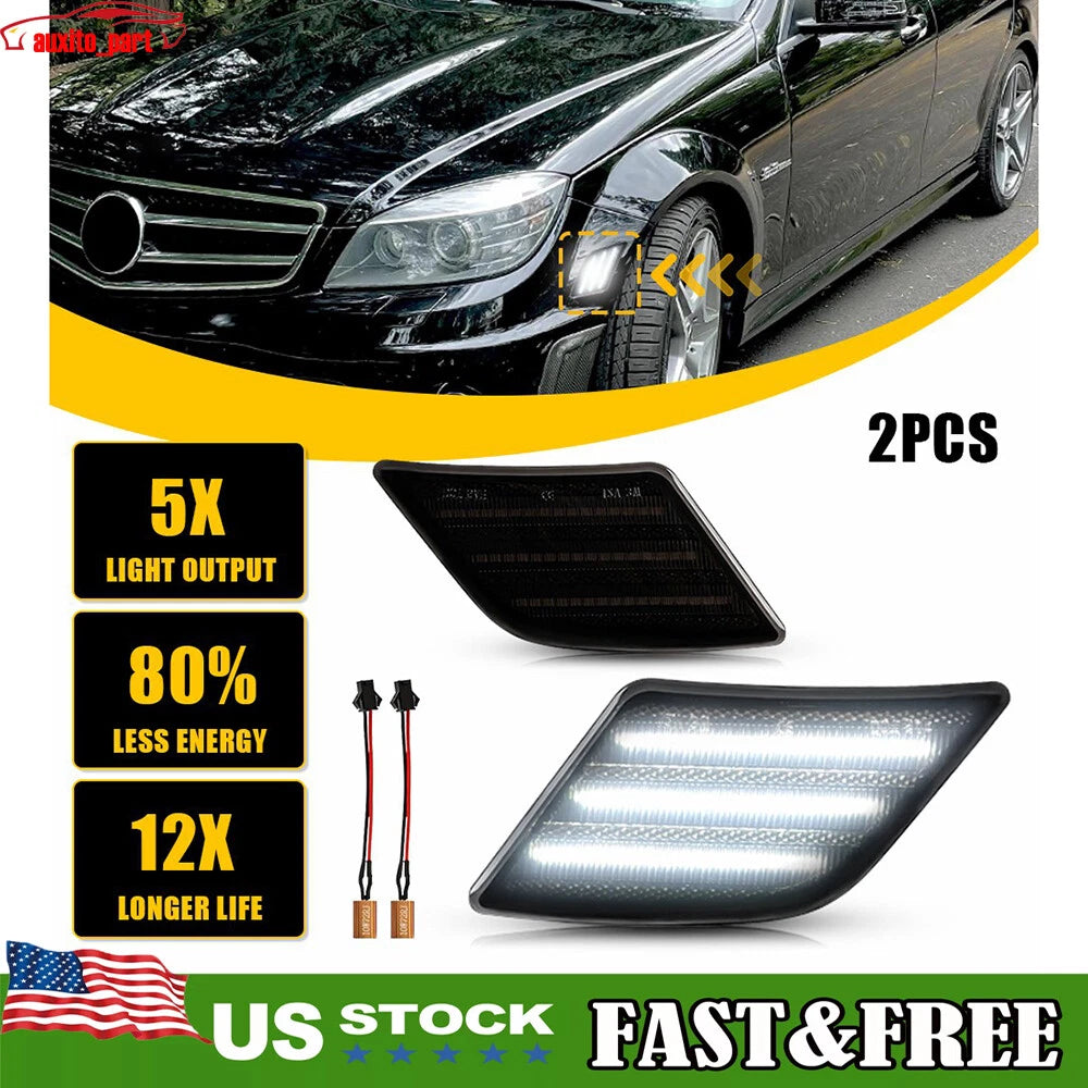 LED Side Marker Lights for Mercedes-Benz C300 AMG (2008â2011)
