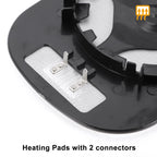 Left Side Heated Convex Mirror Glass for Nissan Micra (2002–2009)