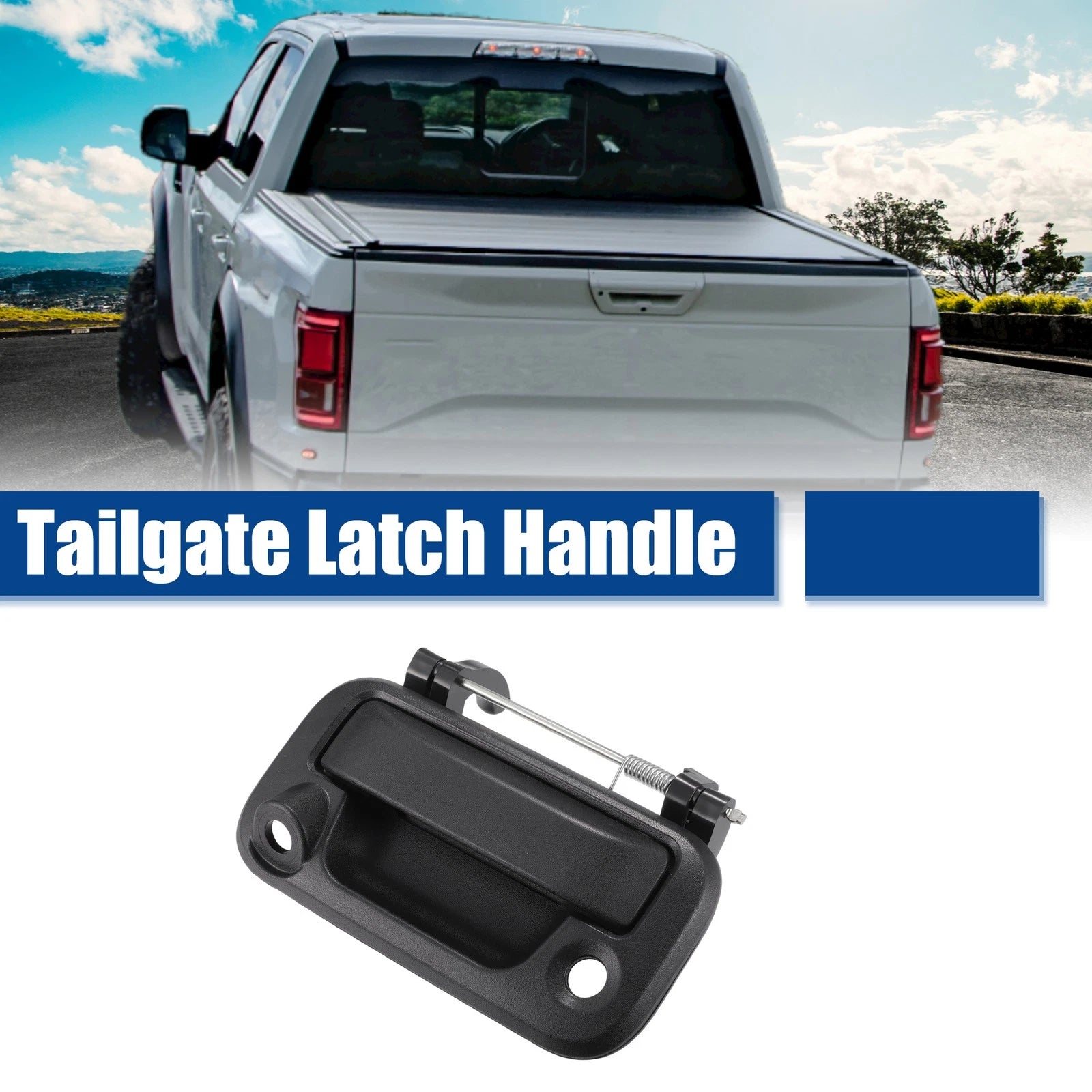 Tailgate Handle Rear Door Liftgate Latch for Ford F-250 F-350 (2008–2012) Black