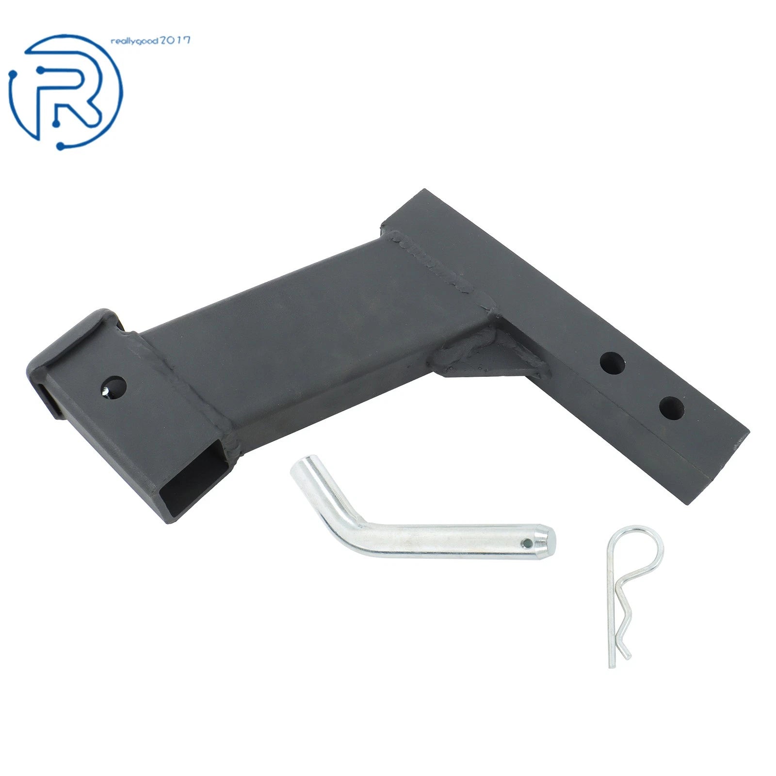 2 Inch Solid Shank Hitch Adapter for Lifted Trucks (10 Inch Drop)