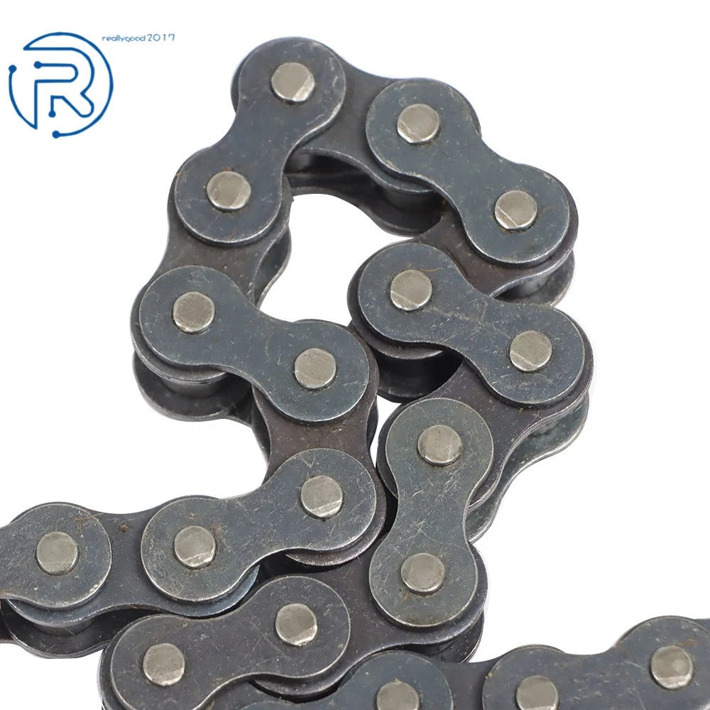 10 Feet Carbon Steel Roller Chain with 1 Connector for Various Applications