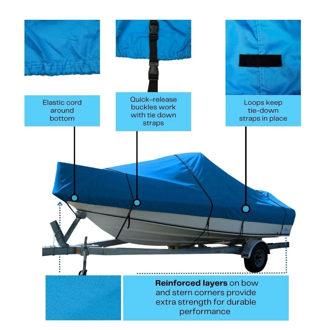 Boat Cover for Challenger Offshore Z-250 Z-252 (Trailerable, Waterproof)