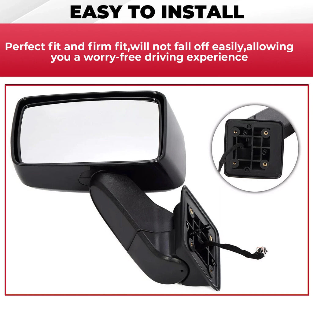 Pair Power Side View Mirrors for Hummer H3 H3T (2006–2010)