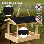 Set of 35 Black Roofing Felt Shingles for DIY Bird House Rabbit Hutch