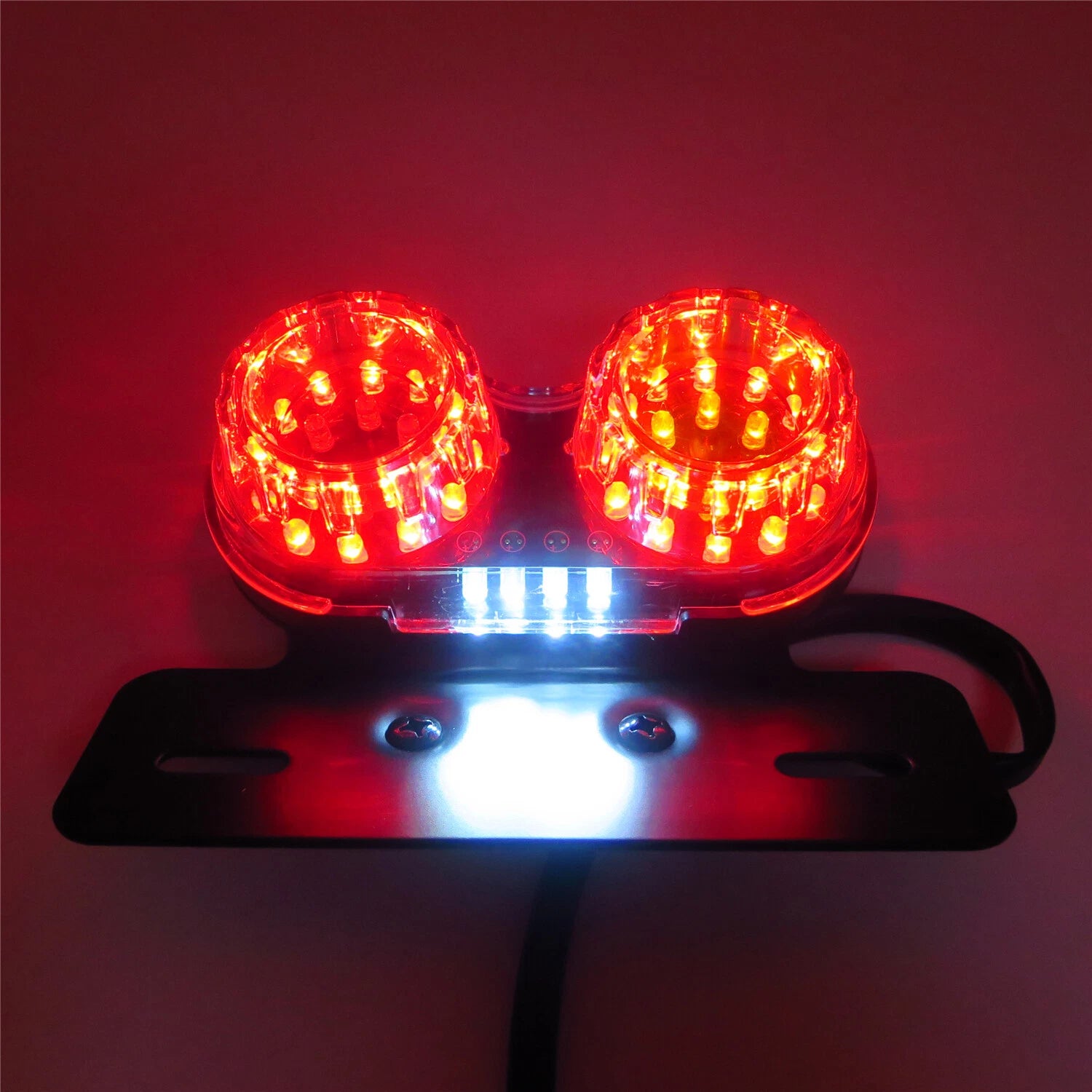 40W Dual Cat Eye LED Taillight for Universal Motorcycle