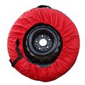 Set of 4 Tire Covers for Red 420D + Black 600D