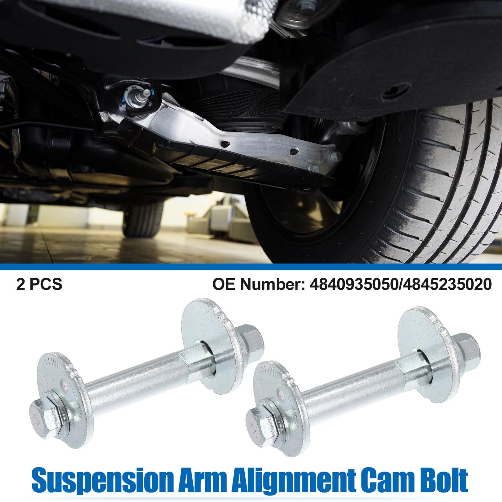 2Pcs Suspension Arm Alignment Cam Bolt for Toyota Tacoma (1995–2004) No. 4845235020