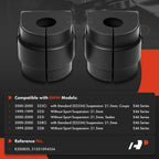 2X Front Sway Bar Bushing Kit for BMW E46 323Ci 323i 328Ci (2000)