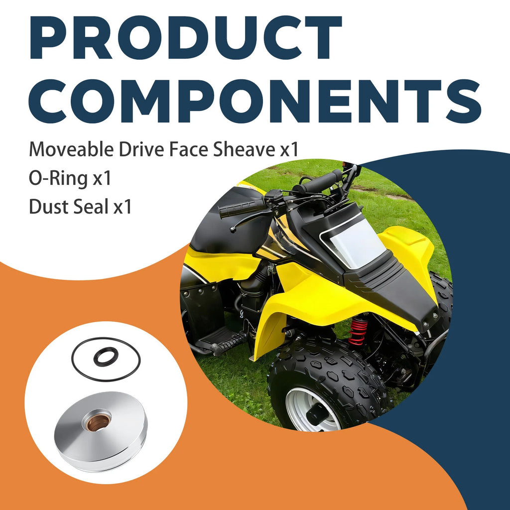Moveable Drive Face Sheave & O-Ring Seal for Suzuki QuadSport 80 LT80 (1987–2006)