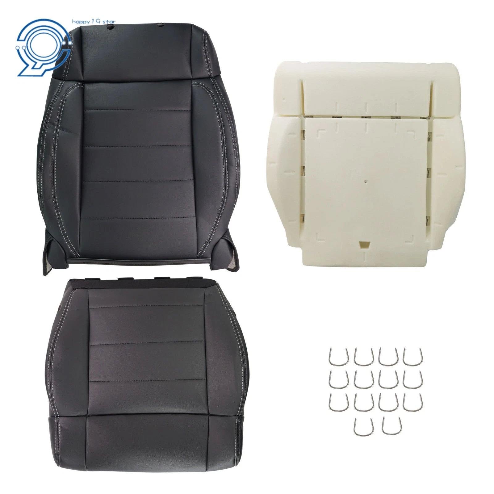 Set of 2 Back Seat Cover Foam Cushions for Jeep Wrangler (2007–2012)