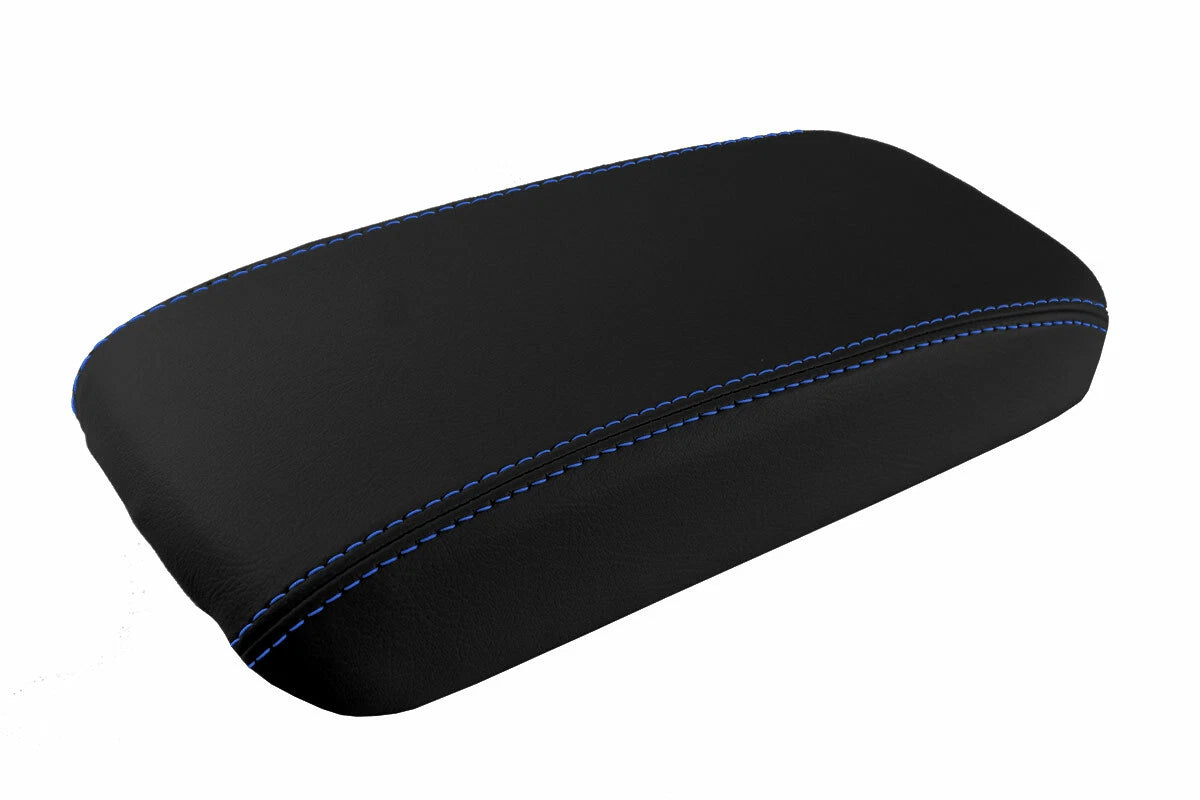 Console Lid Pull Over Cover Leather for Honda Civic (2006–2011) Blue Stitch