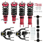 Coilovers & Adjustable Front Upper Camber Control Arm Kit for Honda Civic (1992–1995)