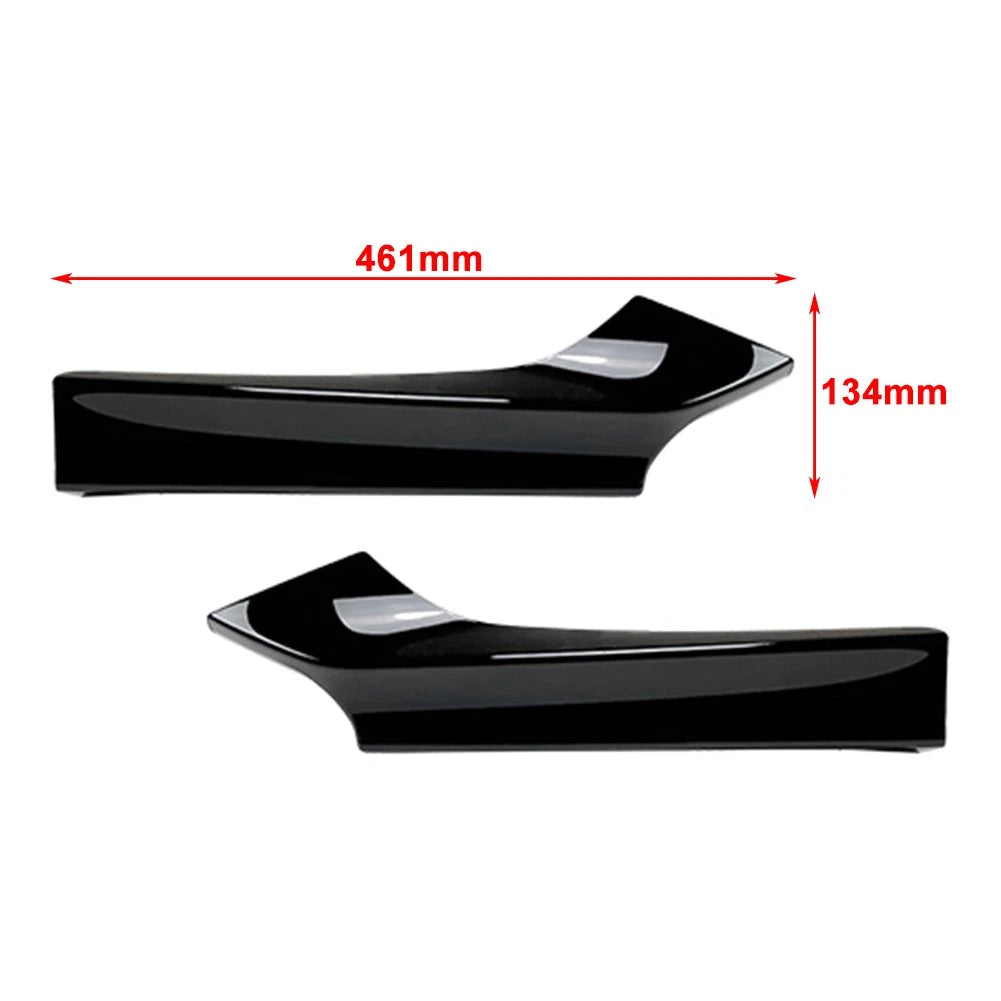 2X Front Bumper Side Air Vent Splitter Lip for BMW 2 Series F22/F23 (2014–2022)