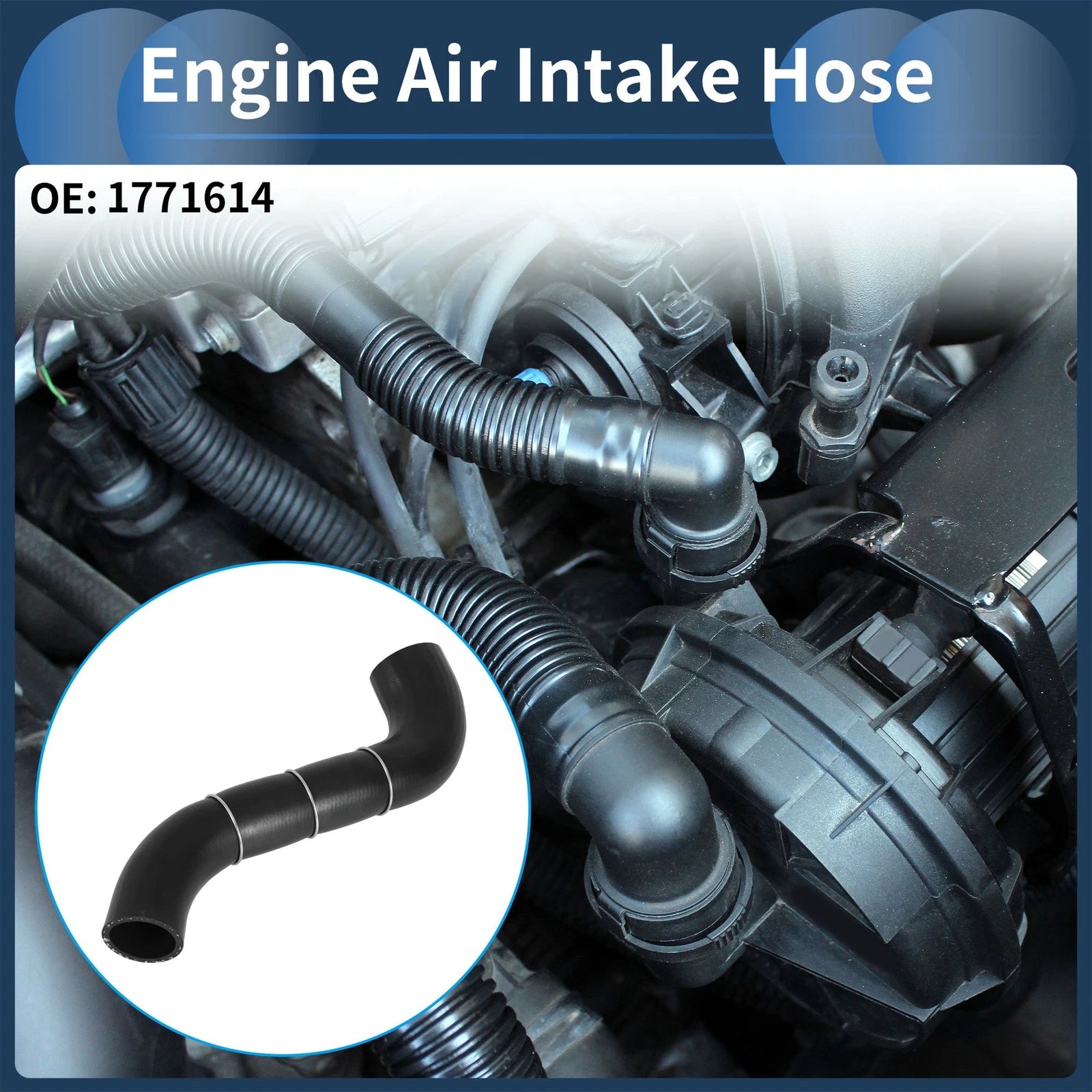 Engine Air Intake Hose for Ford Kuga I 2.0L Diesel (2008–2012) No.1771614 Rubber