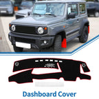 Dashboard Cover Mat for Lexus ES 300h (2021–2023) Sun Protector Black Red
