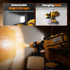 Electric HVLP Paint Sprayer with LED Light for Makita (2 Battery)