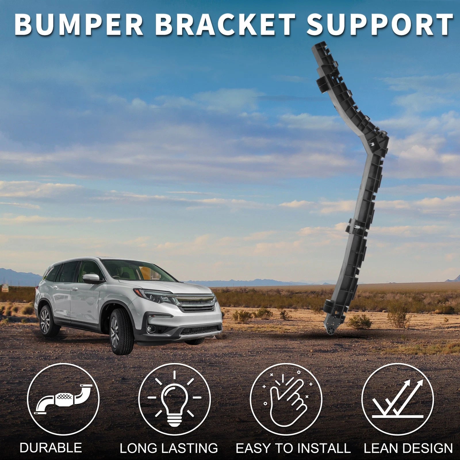 Right Rear Bumper Retainer Bracket No. 71593T1WA01 for Honda CR-V (2015–2016)