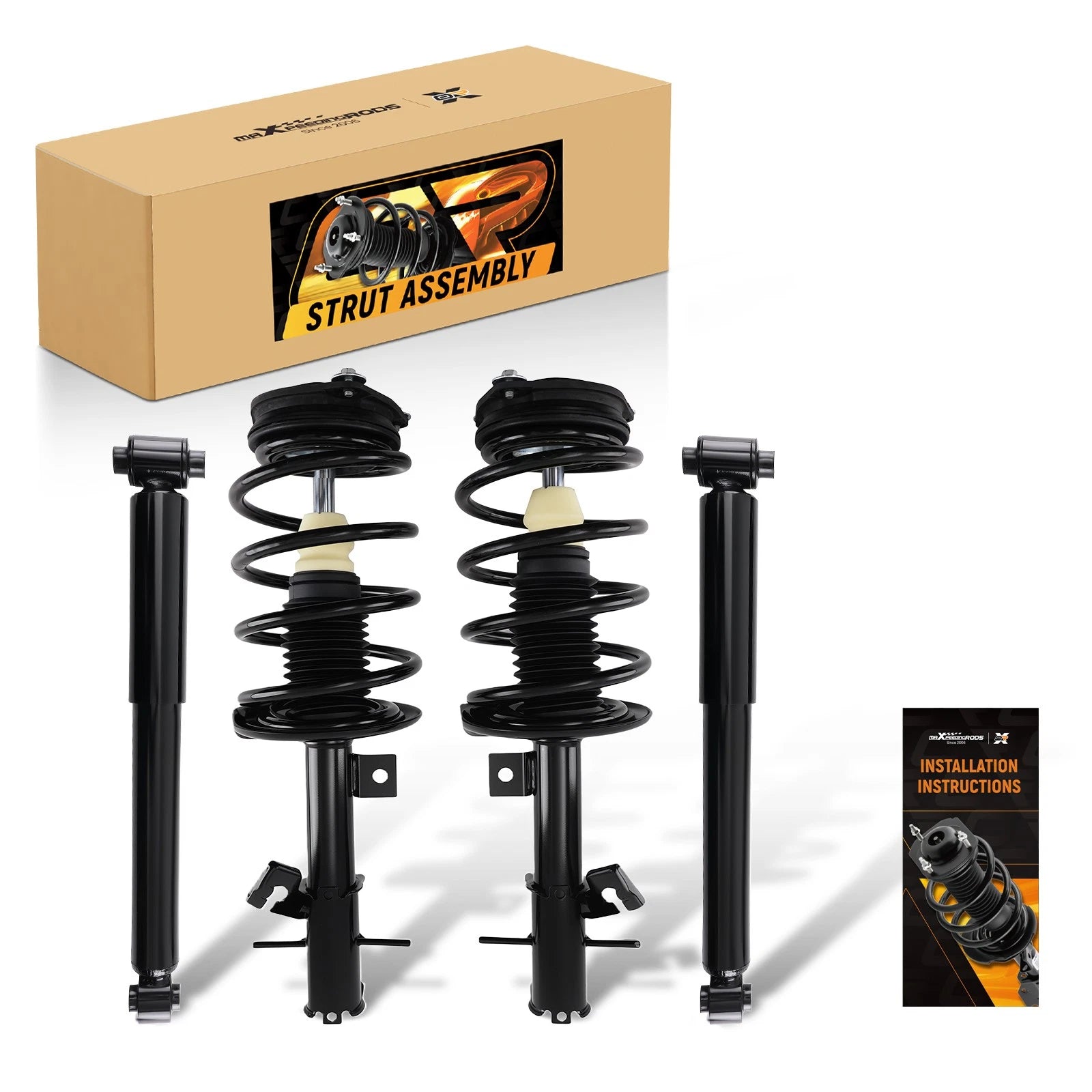 Set of 4 Suspension Struts Assembly for Nissan Sentra 2007–2012